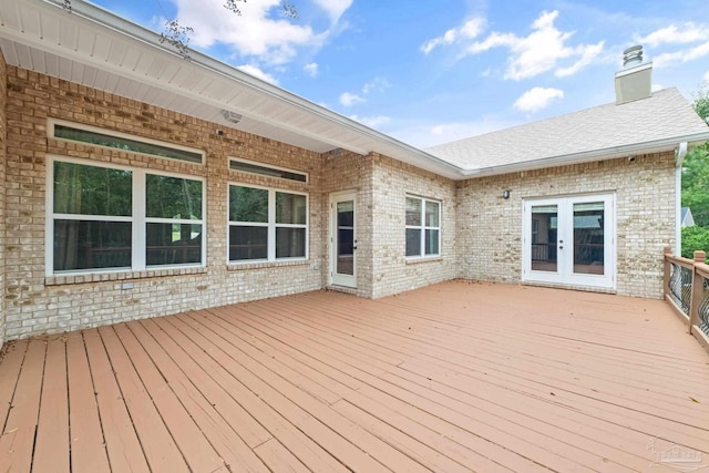 1011 Bucyrus Ln, Cantonment, FL 32533 - wooden terrace with french doors