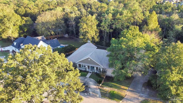 1011 Bucyrus Ln, Cantonment, FL 32533 - aerial view of property and surrounding area with a forest
