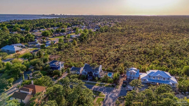 4979 Leeward Dr, Pensacola, FL 32507 - bird's eye view featuring a view of trees and a residential view