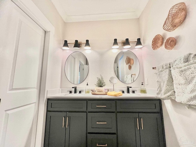 4979 Leeward Dr, Pensacola, FL 32507 - bathroom featuring a sink and double vanity
