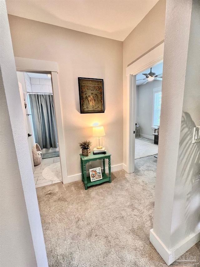 4979 Leeward Dr, Pensacola, FL 32507 - corridor featuring carpet floors and baseboards