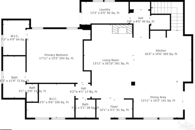 4979 Leeward Dr, Pensacola, FL 32507 - floor plan