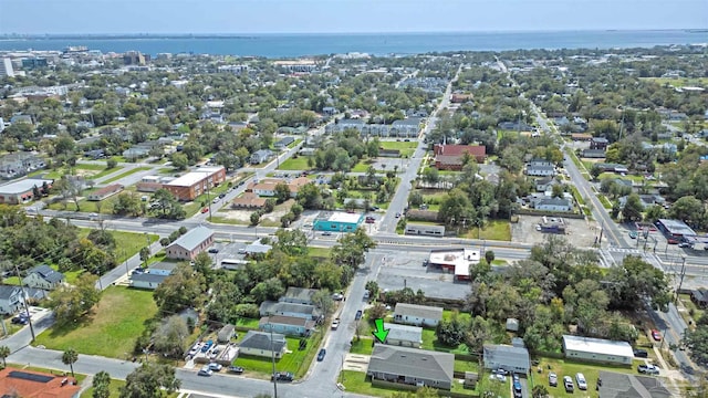 817 N D St, Pensacola, FL 32501 - drone / aerial view with a residential view and a water view