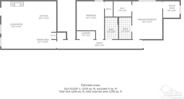 817 N D St, Pensacola, FL 32501 - floor plan