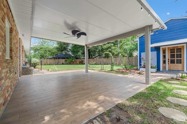 770 Connell Dr, Pensacola, FL 32503 - view of patio with ceiling fan