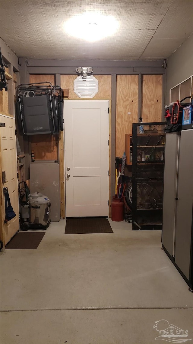 interior space with concrete flooring