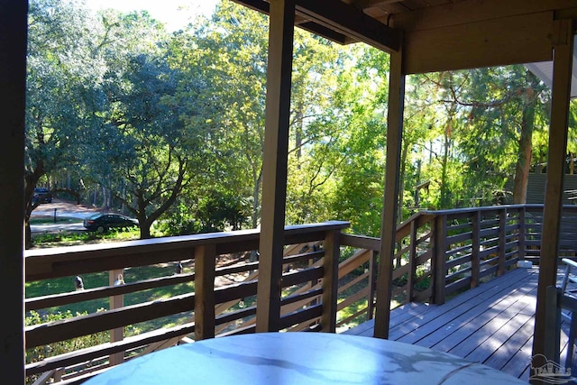 view of wooden terrace