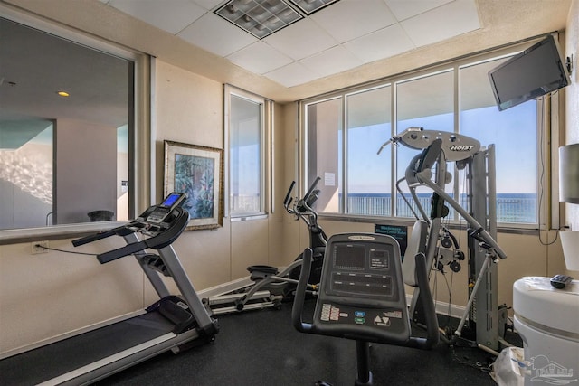 view of exercise room