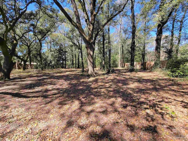 5927 Mitchell Ln, Pensacola, FL 32526 - view of yard featuring a wooded view