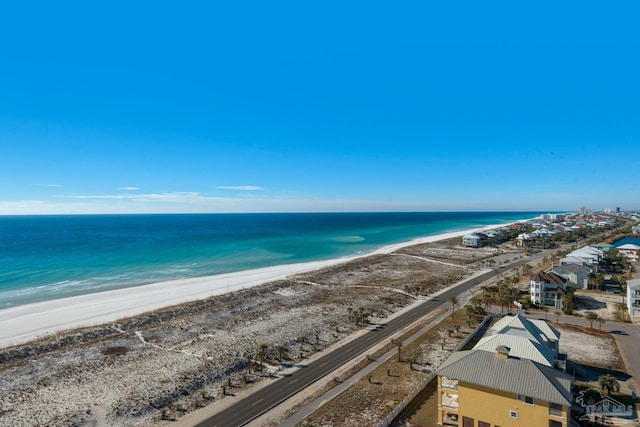 water view featuring a beach view