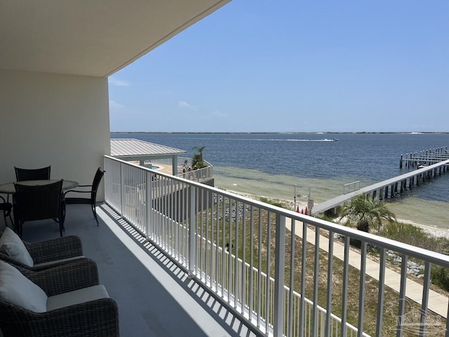 154 Ethel Wingate Dr Unit 210, Pensacola, FL 32507 - balcony with a water view