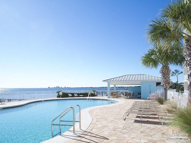 154 Ethel Wingate Dr Unit 210, Pensacola, FL 32507 - community pool featuring a patio, fence, and a water view