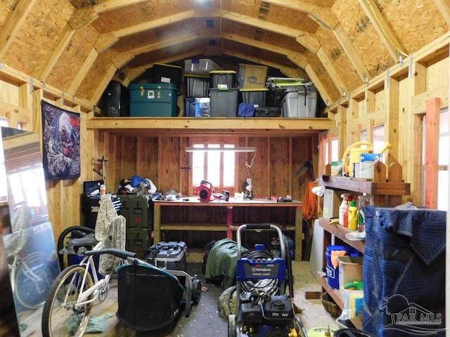 view of storage room