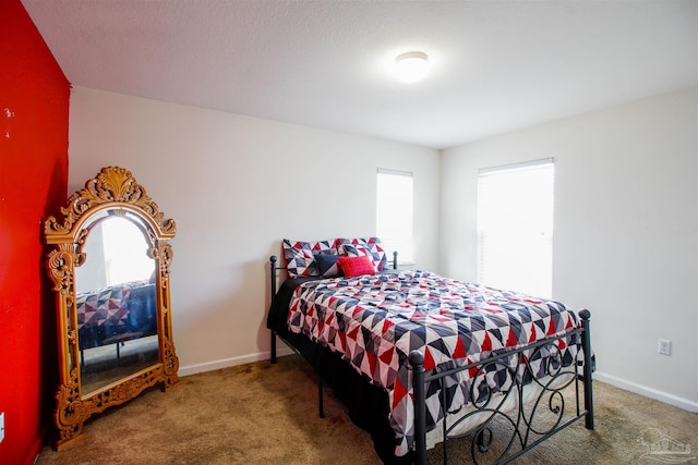 bedroom featuring carpet flooring