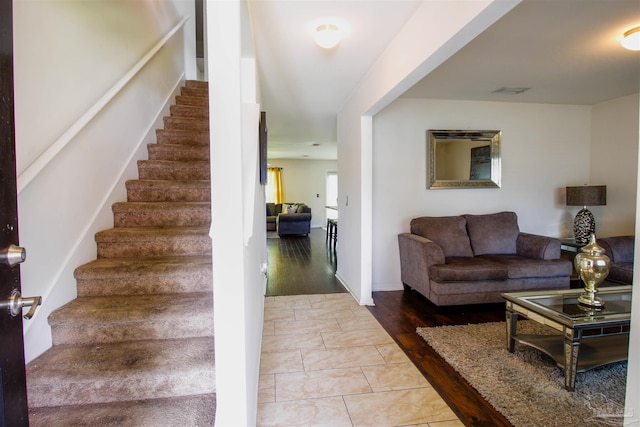 2191 Waltham St, Pensacola, FL 32505 - staircase with wood finished floors