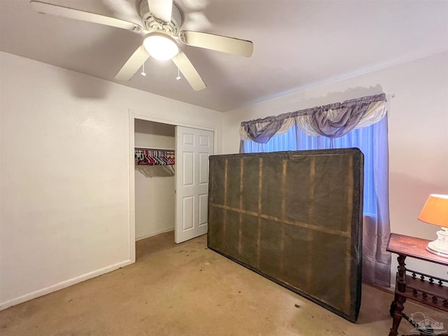 5457 Byrom St, Milton, FL 32570 - unfurnished bedroom with carpet, a closet, and ceiling fan