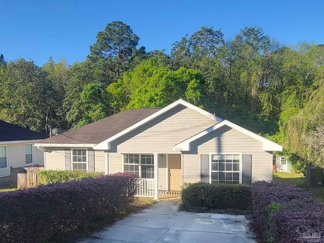 view of ranch-style house