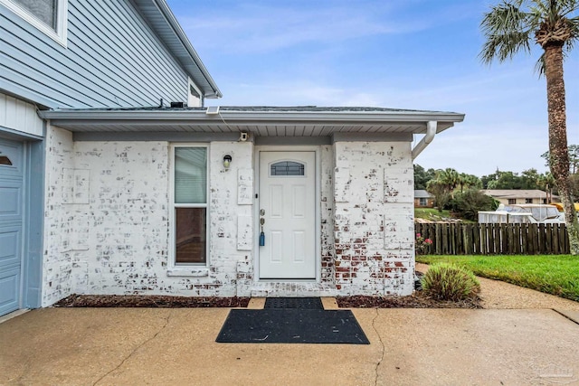 view of entrance to property