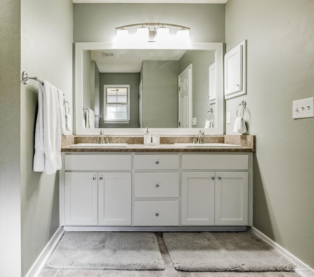 bathroom with vanity