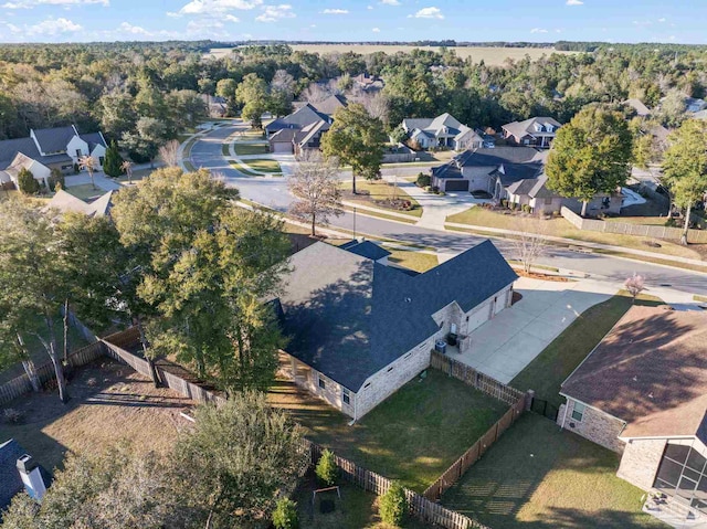 birds eye view of property featuring a residential view