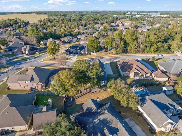 bird's eye view featuring a residential view