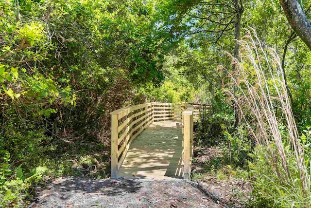 surrounding community with a forest view