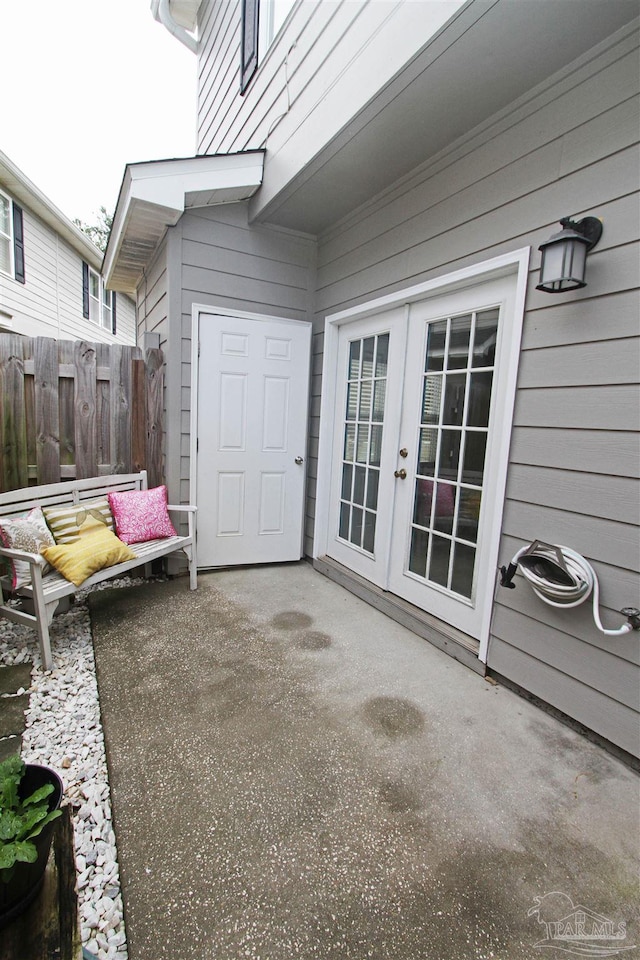 view of patio / terrace with french doors