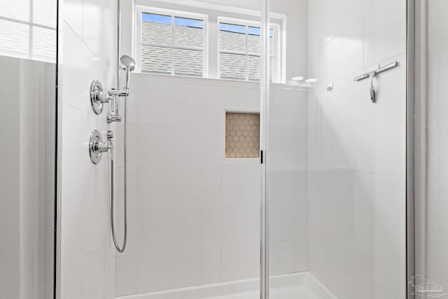 bathroom with walk in shower