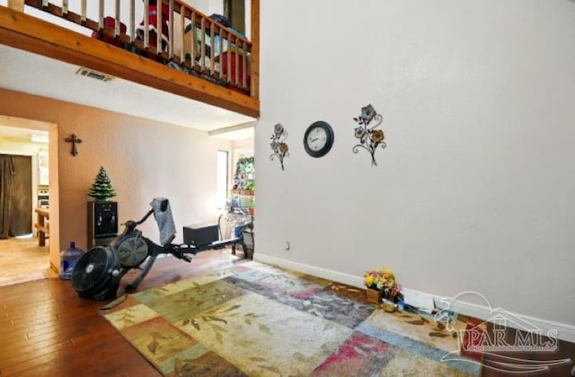 2738 Garcon Point Rd, Milton, FL 32583 - workout area with hardwood / wood-style floors