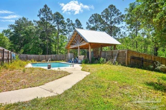 2738 Garcon Point Rd, Milton, FL 32583 - view of pool featuring a gazebo