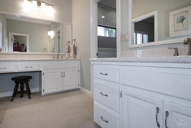 bathroom with vanity