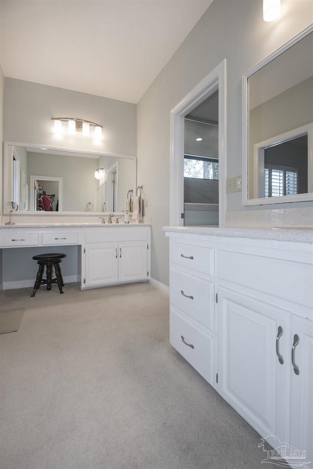 bathroom with vanity