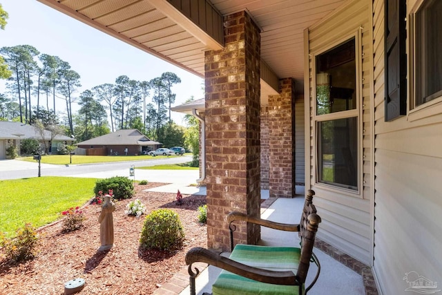 view of patio / terrace with covered porch