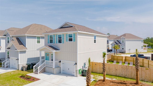 view of front of house featuring a garage