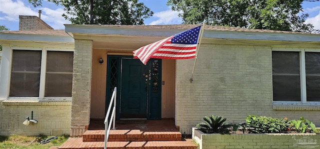 view of exterior entry