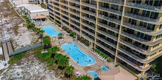 birds eye view of property