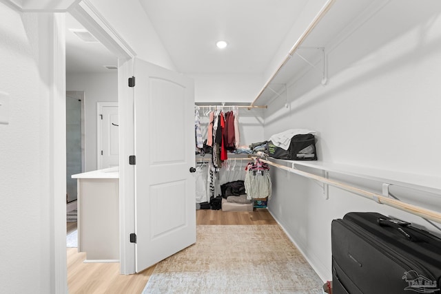 3041 Mountain Laurel Trl, Cantonment, FL 32533 - spacious closet featuring light wood-style floors