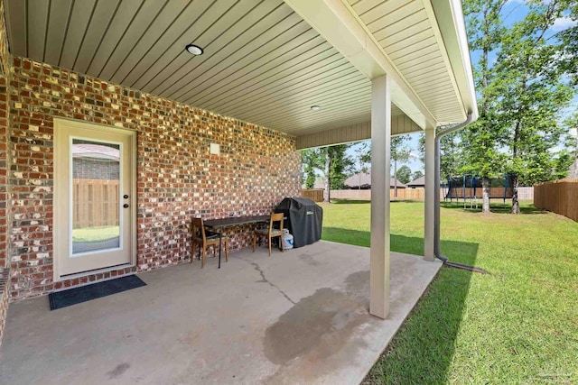 3041 Mountain Laurel Trl, Cantonment, FL 32533 - view of patio featuring a fenced backyard and grilling area