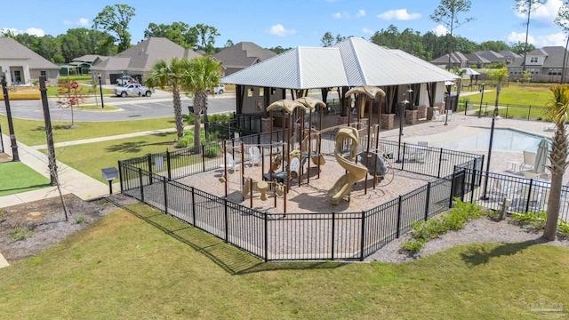 3041 Mountain Laurel Trl, Cantonment, FL 32533 - view of community featuring a lawn, fence, and a residential view