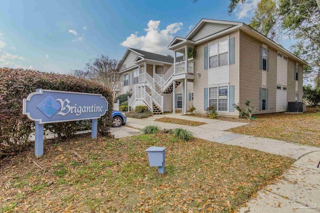 7101 Joy St Unit C8, Pensacola, FL 32504 - exterior space featuring central AC unit and stairway