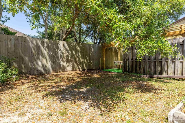 4741 Huron Dr, Pensacola, FL 32507 - view of yard featuring a fenced backyard
