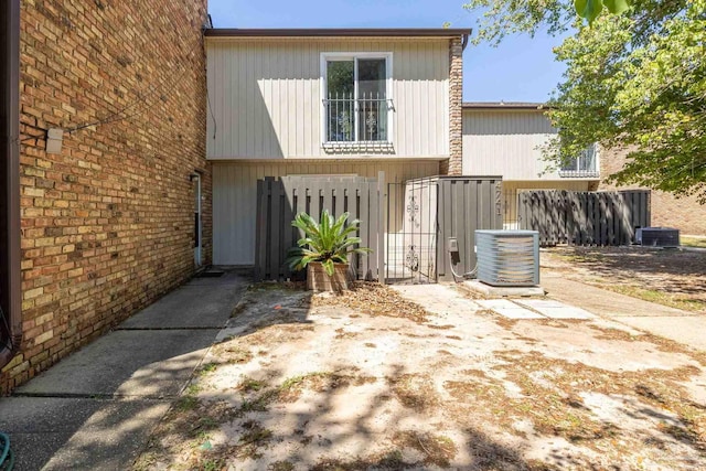 4741 Huron Dr, Pensacola, FL 32507 - exterior space featuring central air condition unit and fence