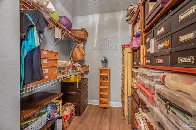 view of storage room
