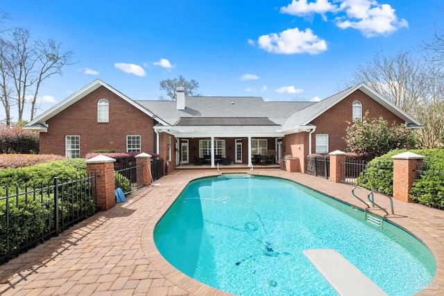 1788 Lorain Cir, Cantonment, FL 32533 - view of pool with a patio and a diving board