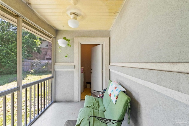 view of sunroom / solarium