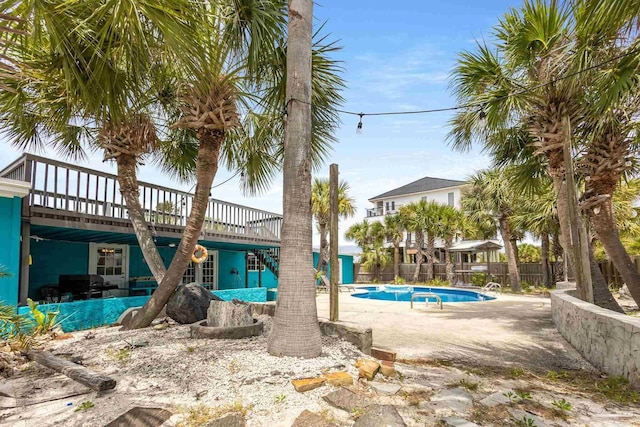 view of pool with a patio