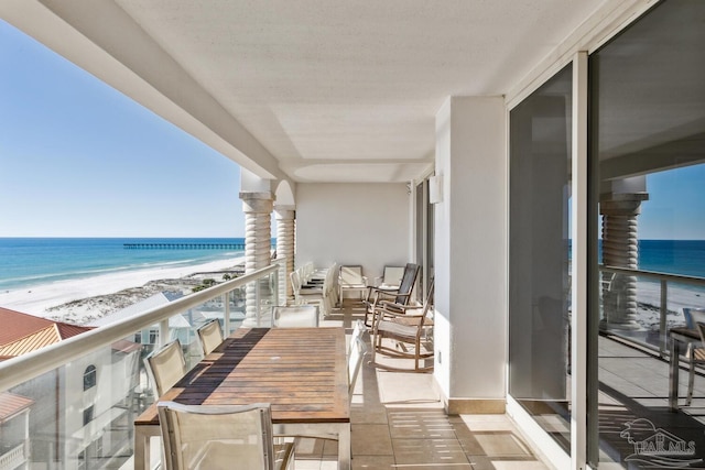 18 Via Deluna Dr Unit 603, Pensacola Beach, FL 32561 - balcony with view of water and beach