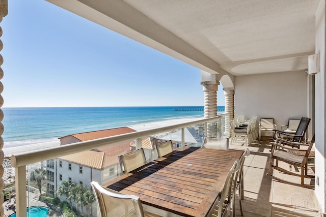 18 Via Deluna Dr Unit 603, Pensacola Beach, FL 32561 - balcony with view of water and beach