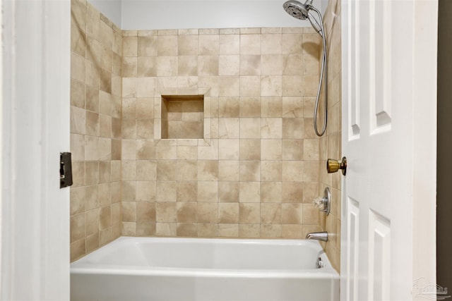 bathroom featuring bathtub / shower combination