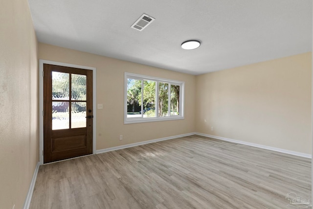 entryway featuring light hardwood / wood-style floors